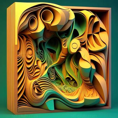 3D model psychedelic (STL)